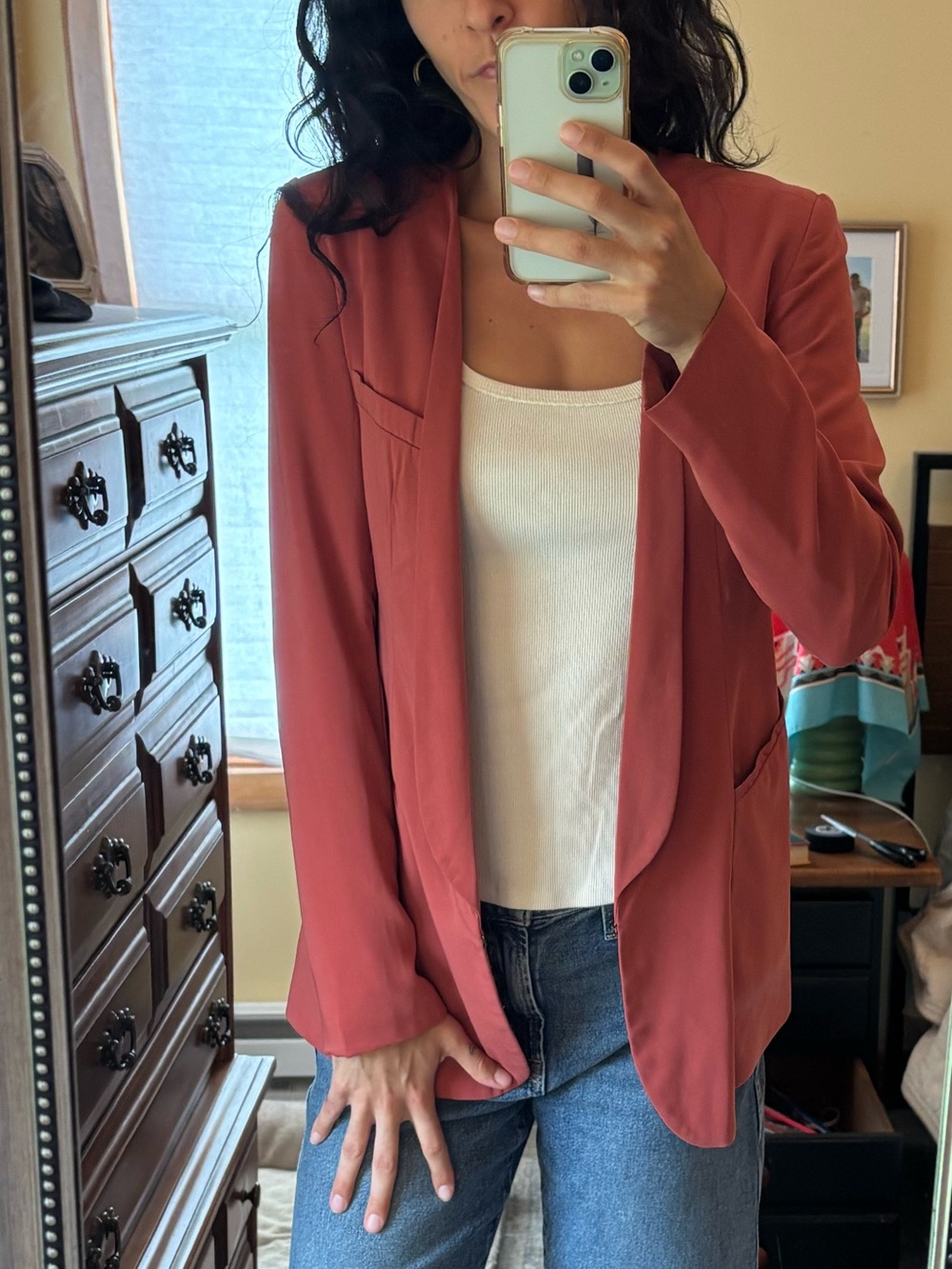 Forever 21 Rust Red/Salmon Blazer